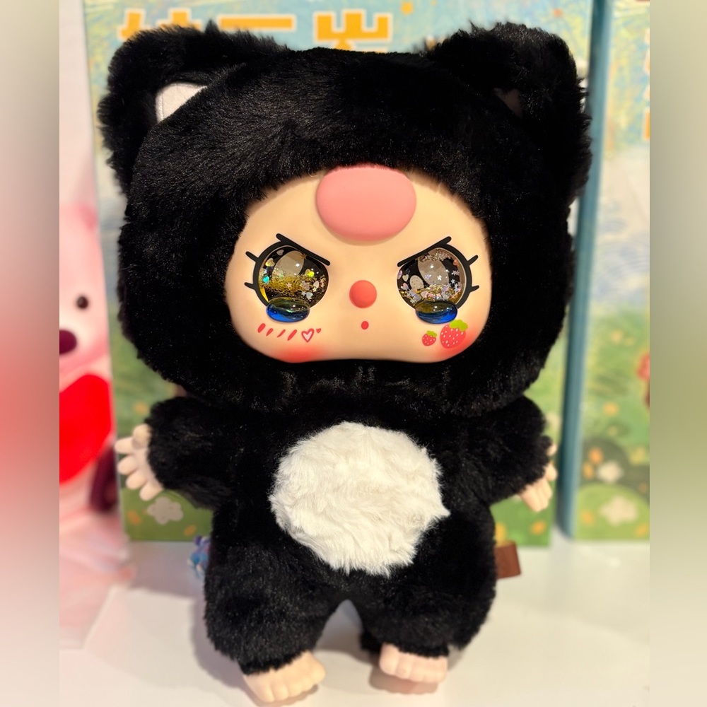 Baby Three 400% Black Cat CRY GLITTER EYE’S